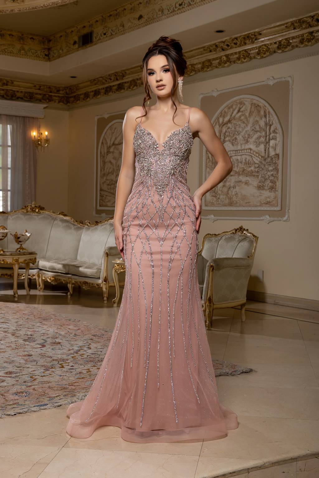 Sweetheart Floor-Length Tulle Prom Mermaid Dress May Queen RQ8226