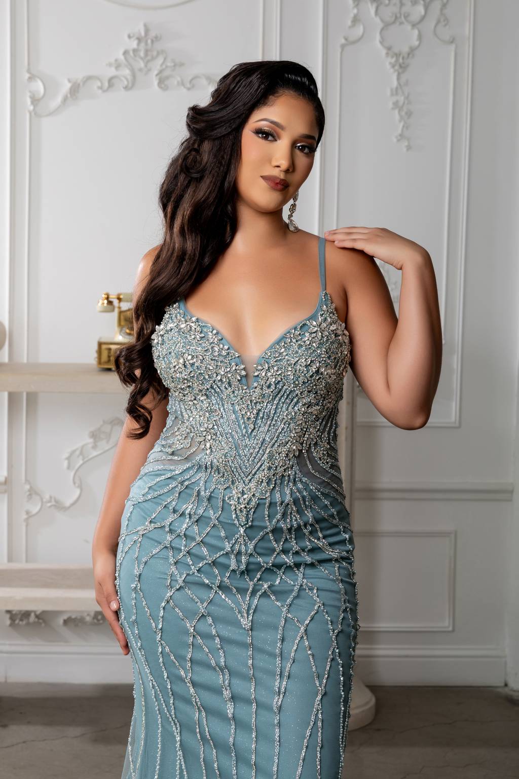 Sweetheart Floor-Length Tulle Prom Mermaid Dress May Queen RQ8226