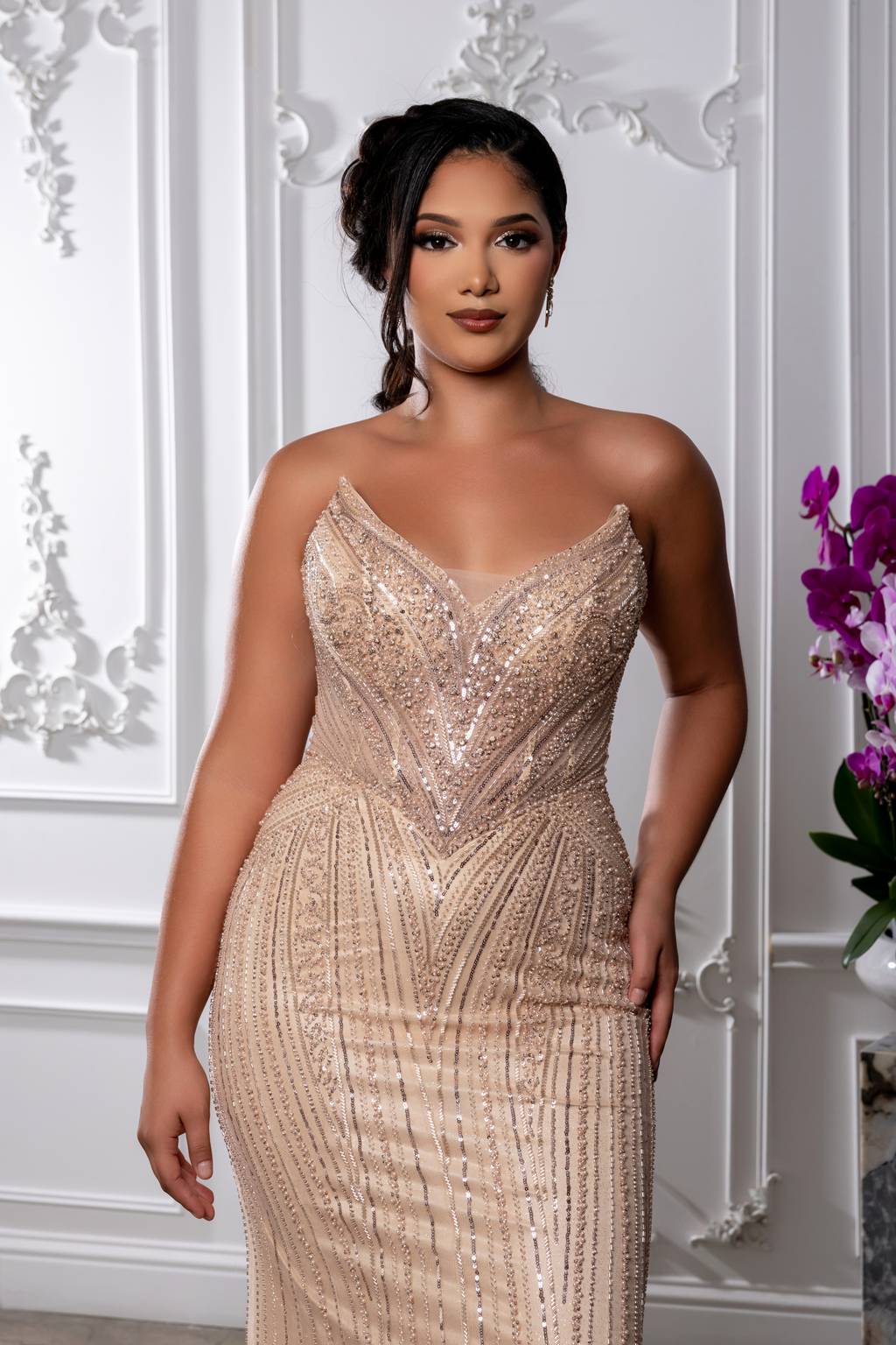 Sweetheart Floor-Length Tulle Prom Mermaid Dress May Queen RQ8228