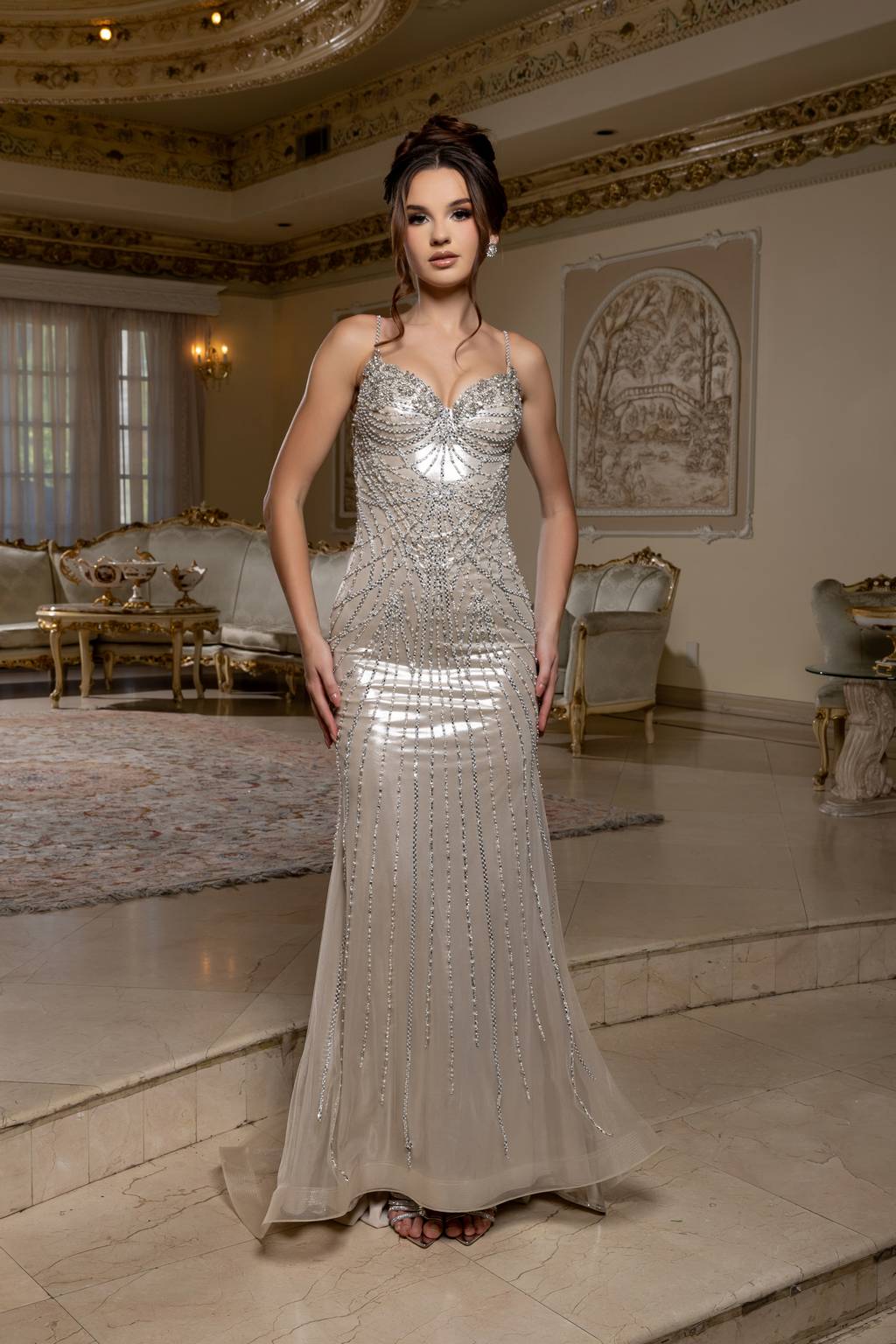 Sweetheart Floor-Length Tulle Prom Sheath Column May Queen RQ8236