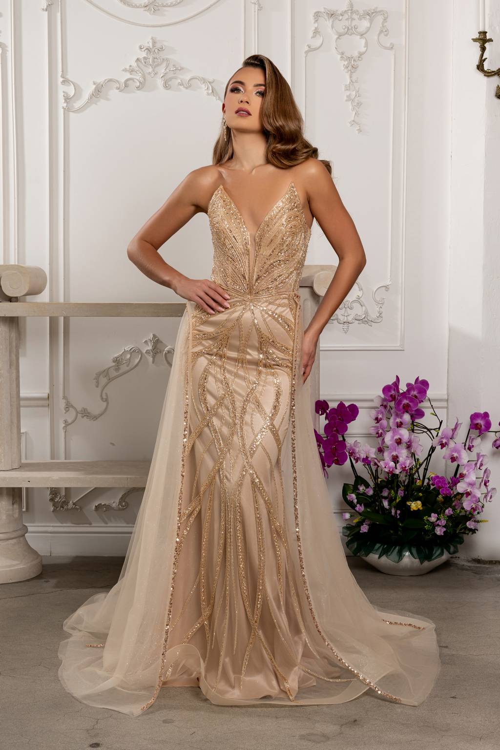 Sweetheart Floor-Length Tulle Prom Mermaid May Queen RQ8253