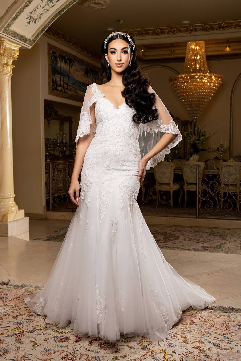 Sweetheart Floor-Length Lace Bridal Dress Mermaid May Queen RQ8271