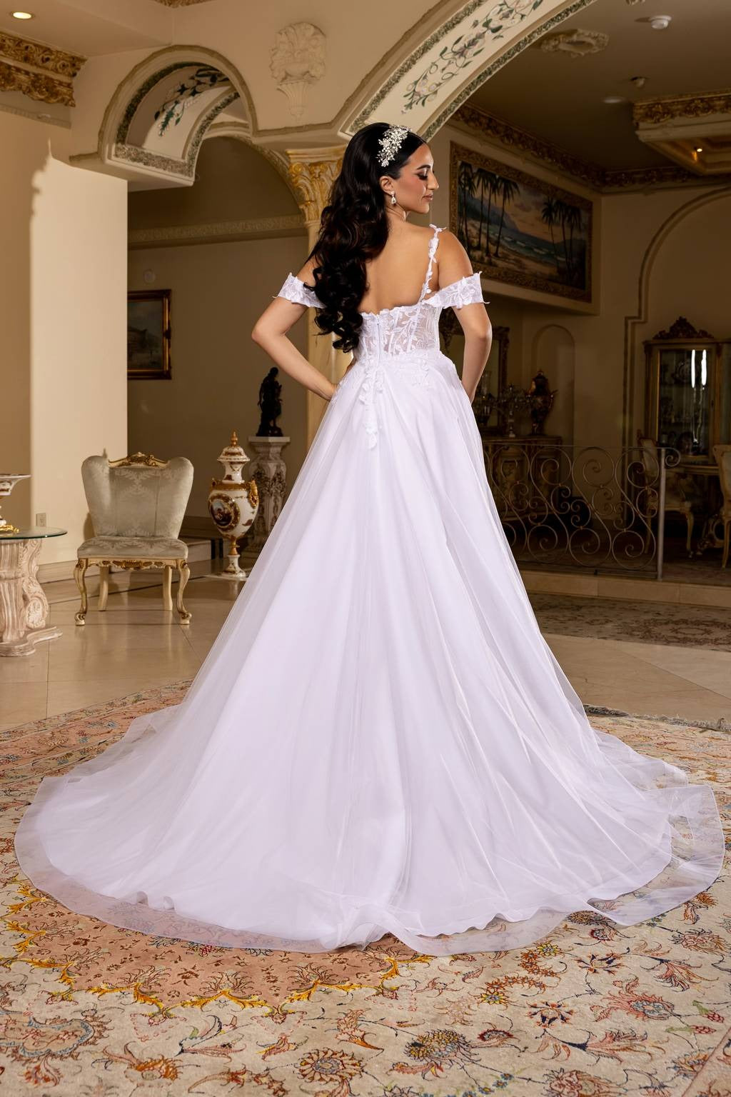 Sweetheart Floor-Length Tulle Bridal Dress A-Line May Queen RQ8272