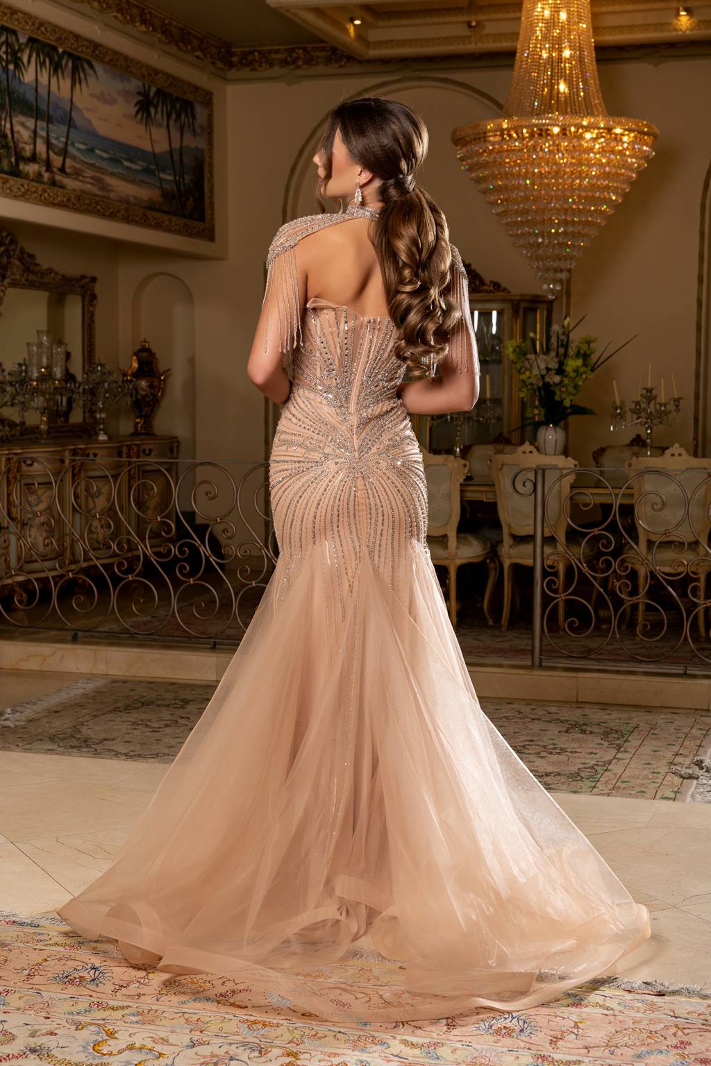 Sweetheart Floor-Length Tulle Prom Mermaid Dress May Queen RQ8276