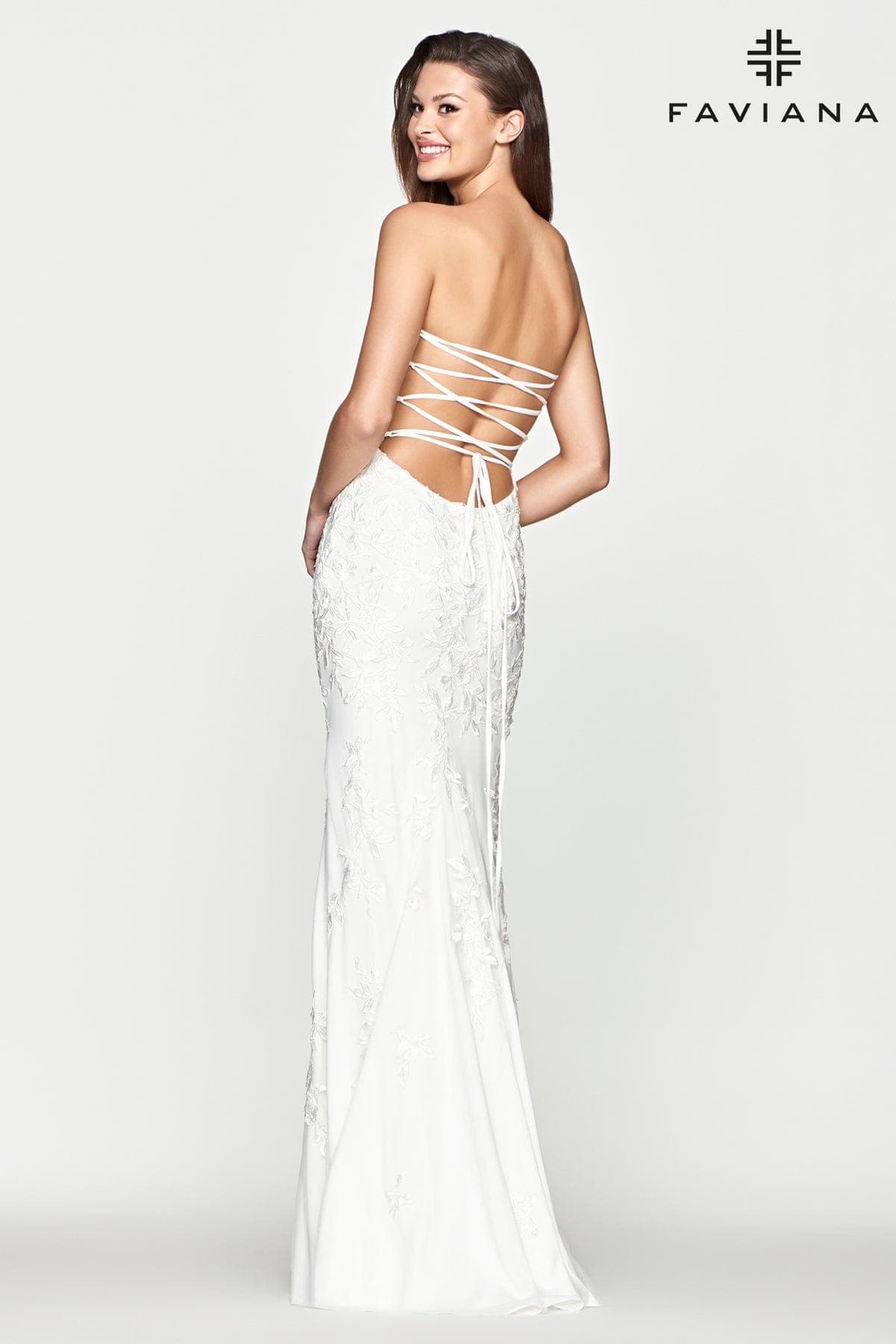 Wedding Dresses Long Simple Fitted Lace Wedding Dress Ivory