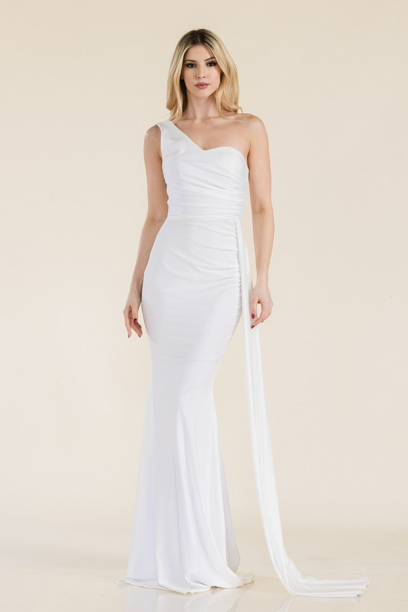 Prom Dresses Formal Prom Long Train Dress White