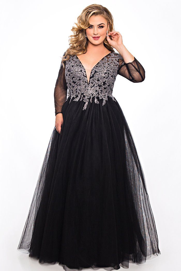 Plus Size Dresses Long Formal Lace Plus Size Dress