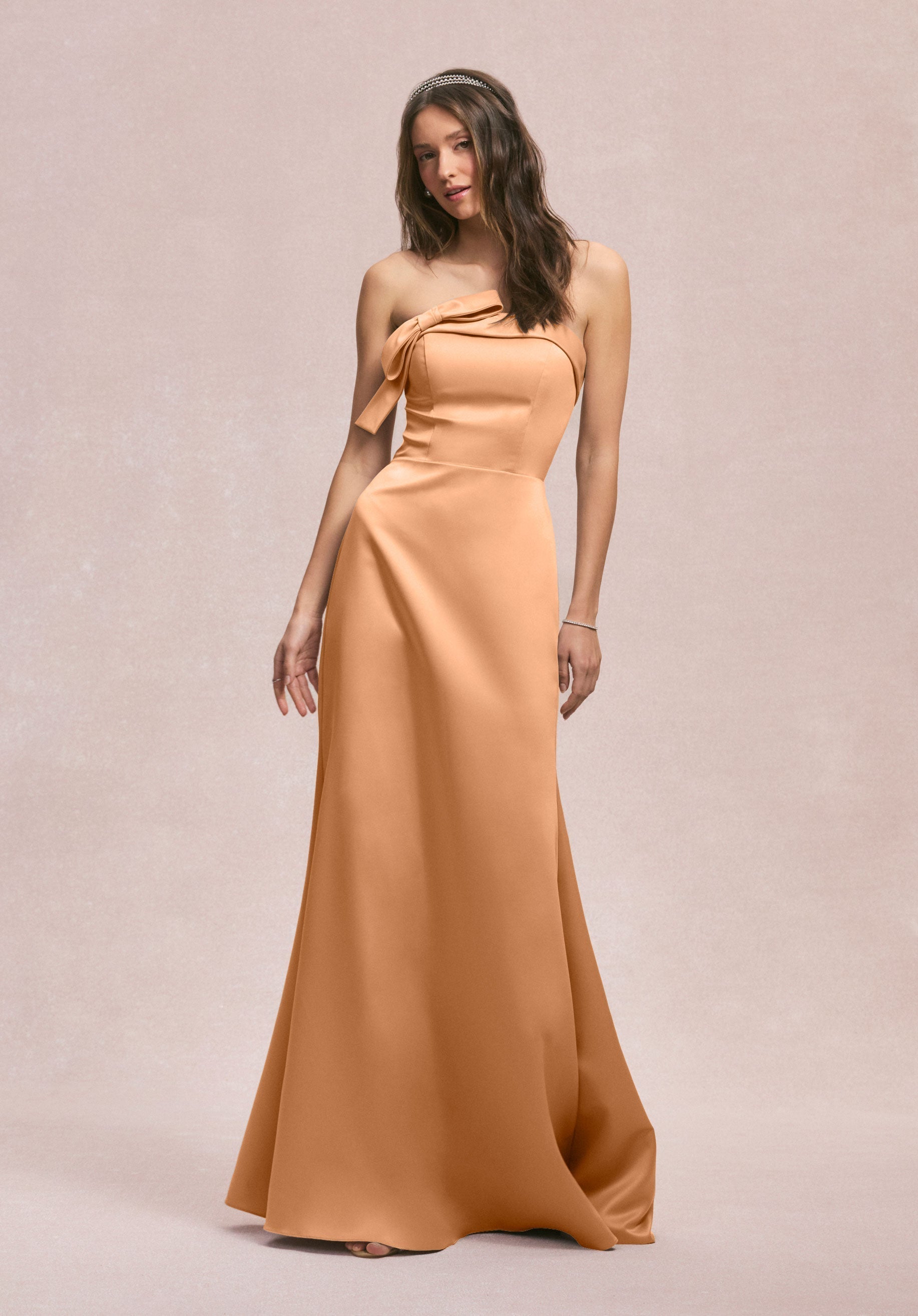 Formal Dresses Long A Line Formal Evening Dress Sorbet-Satin-31246-Fitted