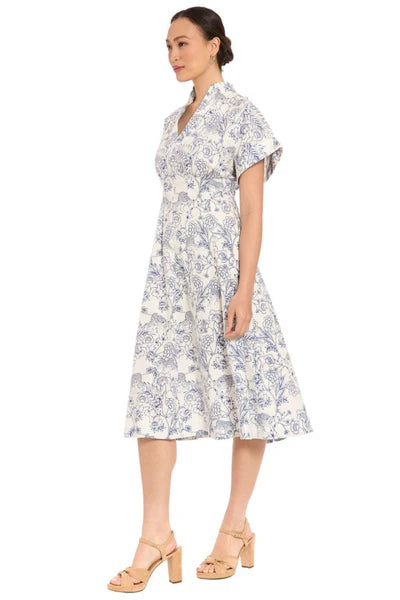 London Times Shirred Wrap Sleeveless Maxi Dress T10311M