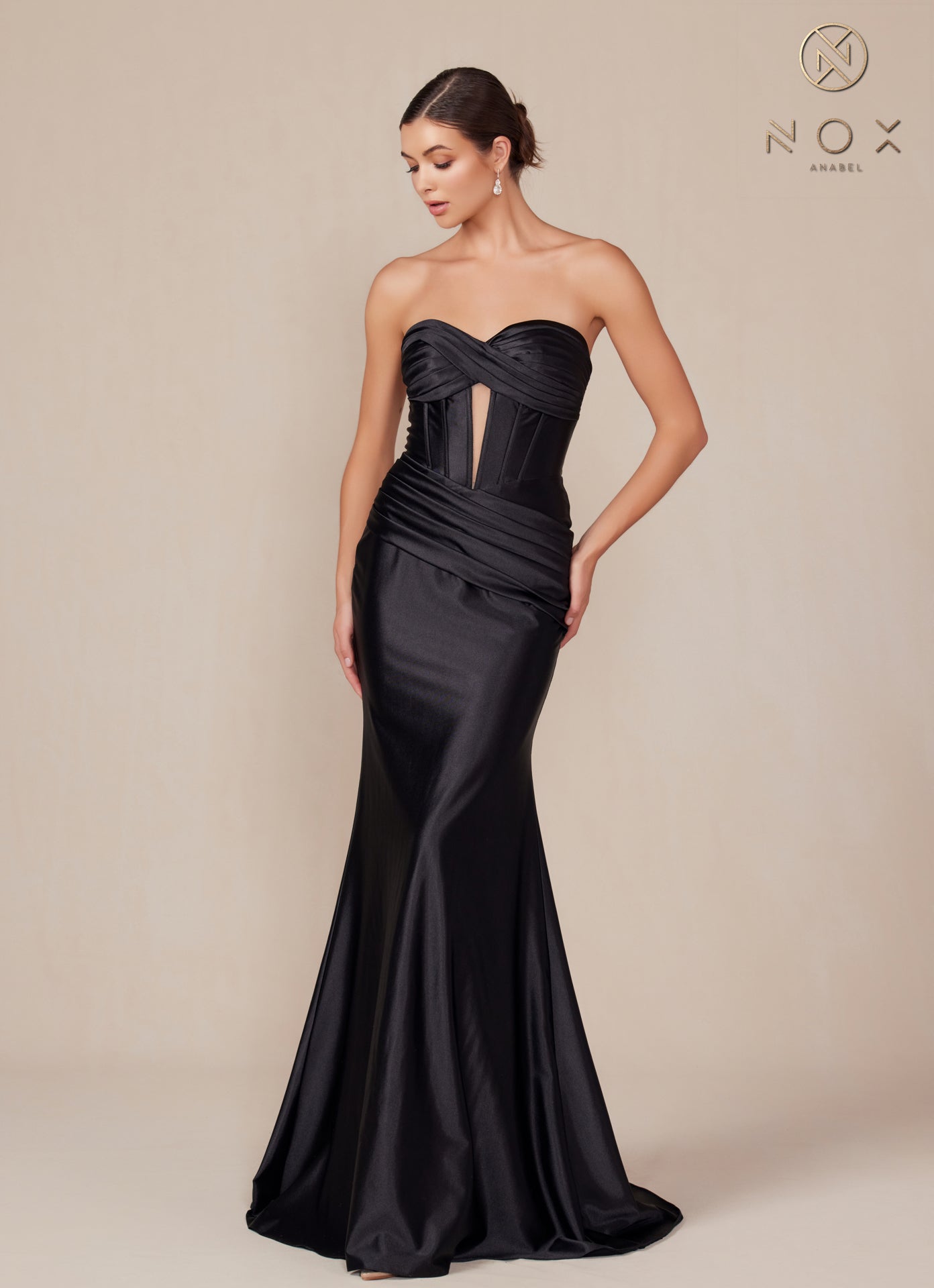 Prom Dresses Long Fitted Evening Prom Dress Black