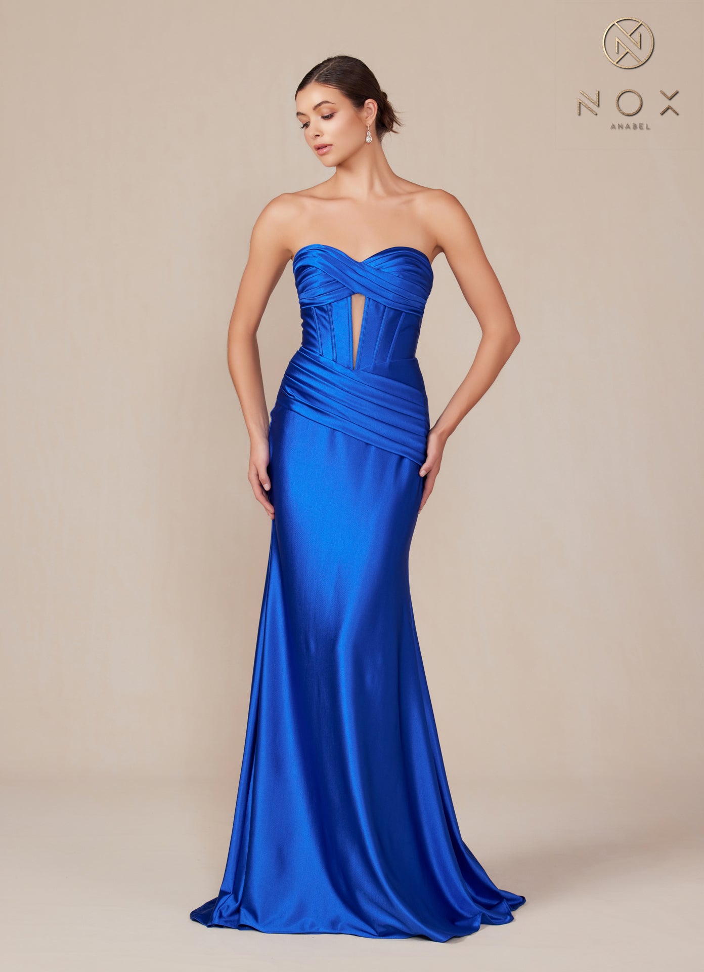 Prom Dresses Long Fitted Evening Prom Dress Royal Blue