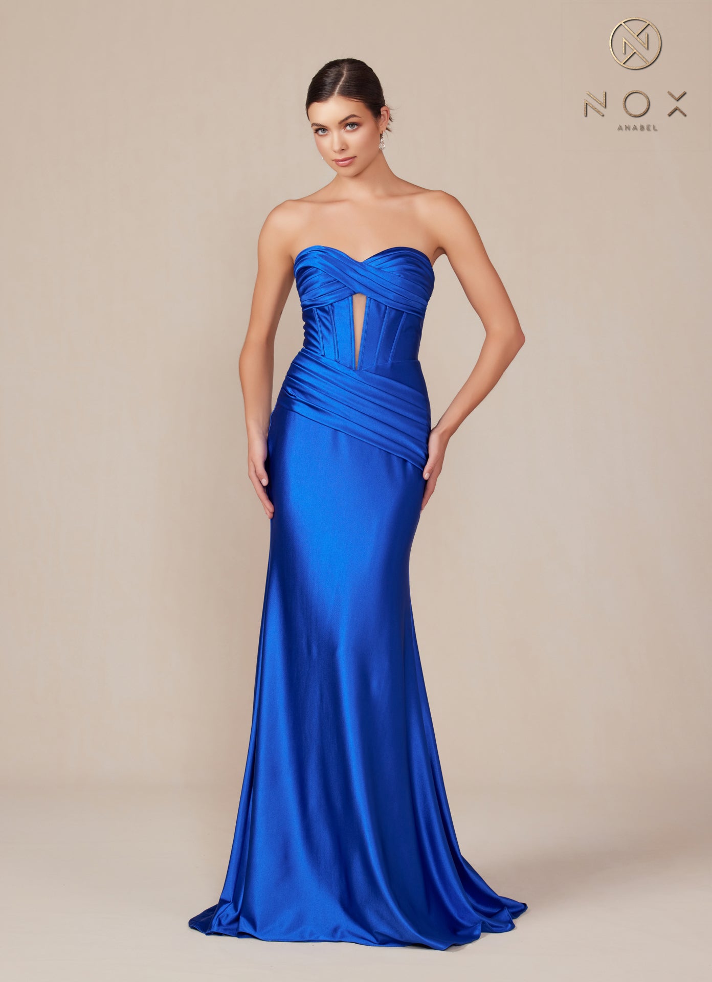 Prom Dresses Long Fitted Evening Prom Dress Royal Blue