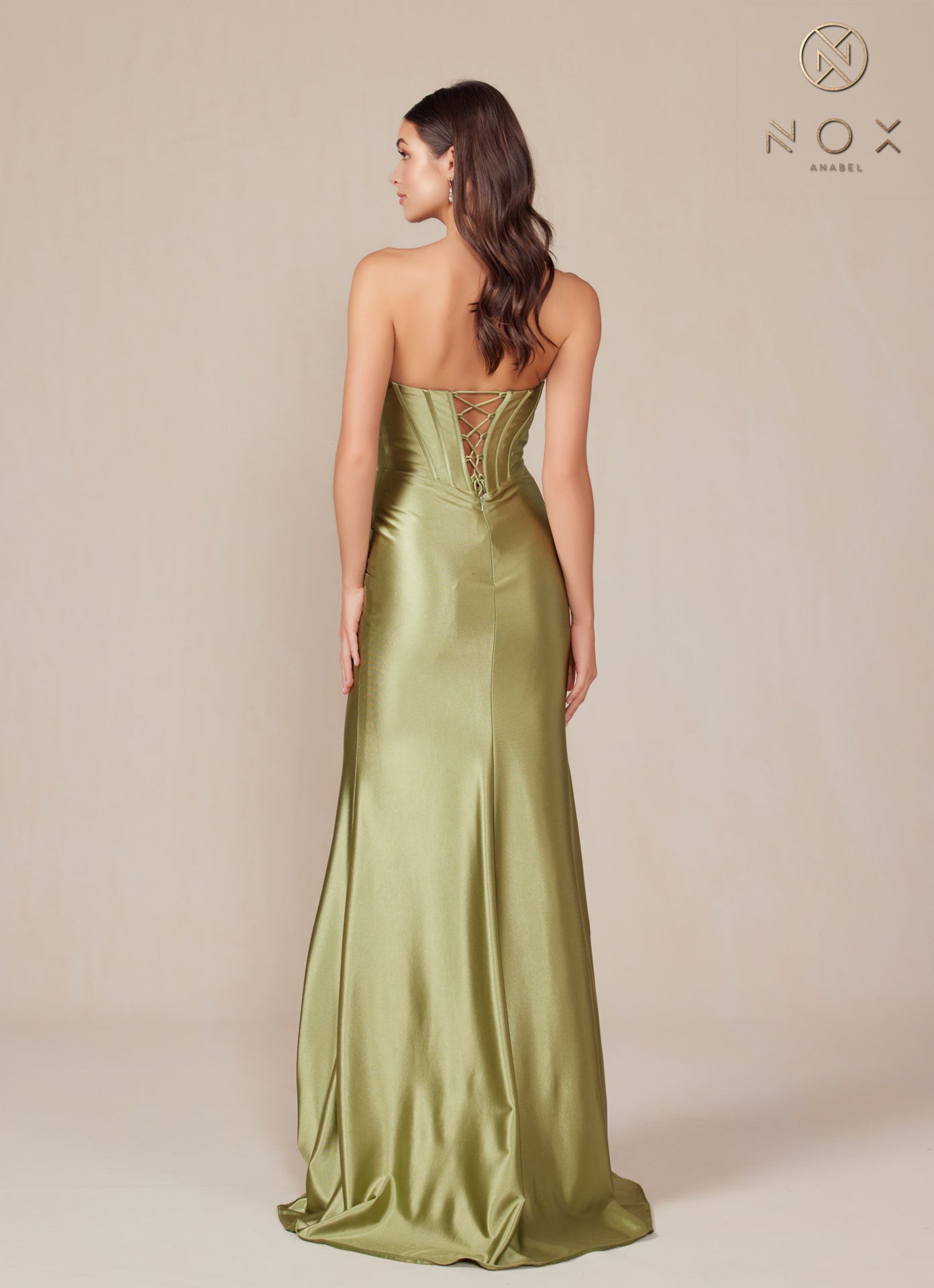 Prom Dresses Long Fitted Evening Prom Dress Sage Green