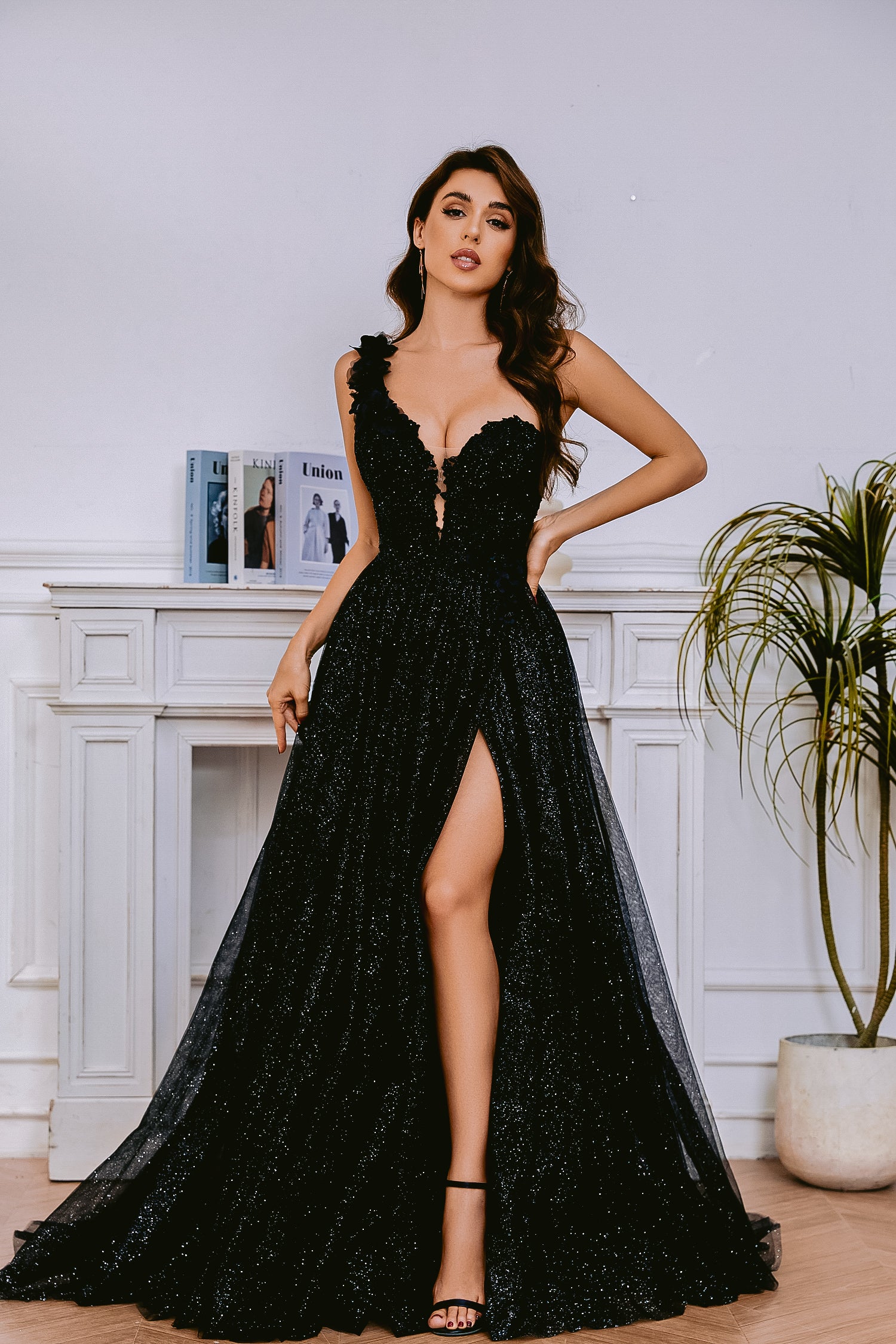 Tina Holly TK554 Long Glitter Ball Gown Formal Prom Dress