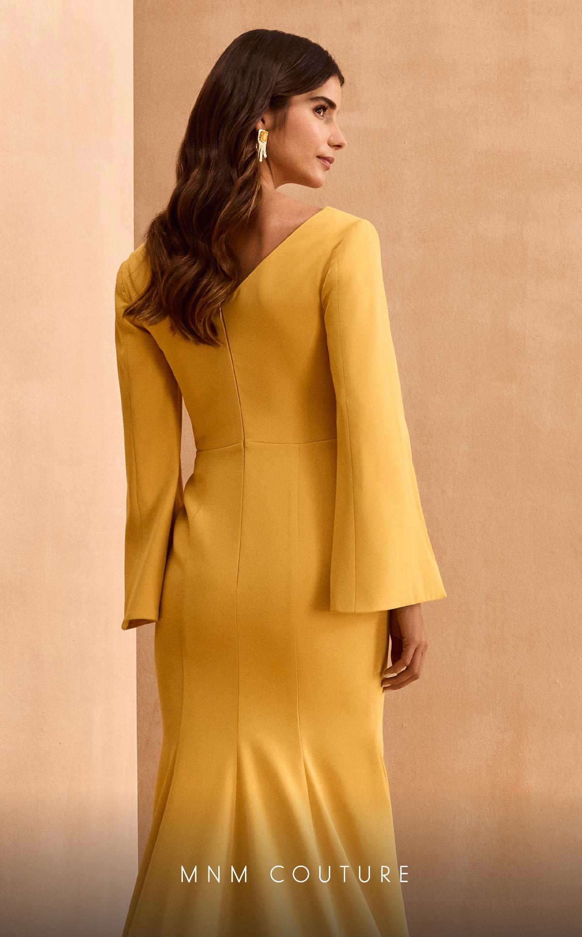 Formal Dresses Long Beaded Formal Evening Dress Mustard
