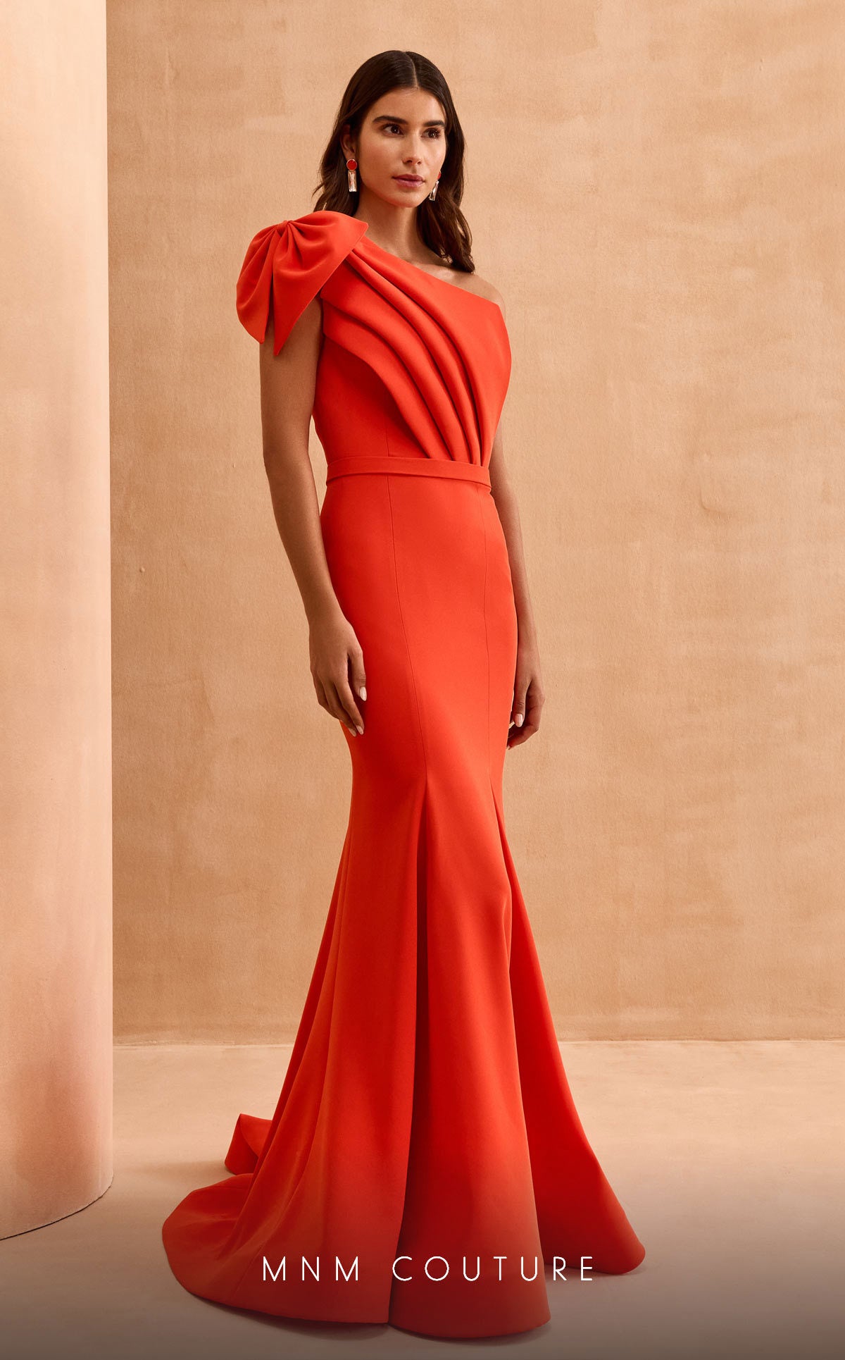 Formal Dresses Prom Mermaid Fit Long Formal Evening Dress Orange
