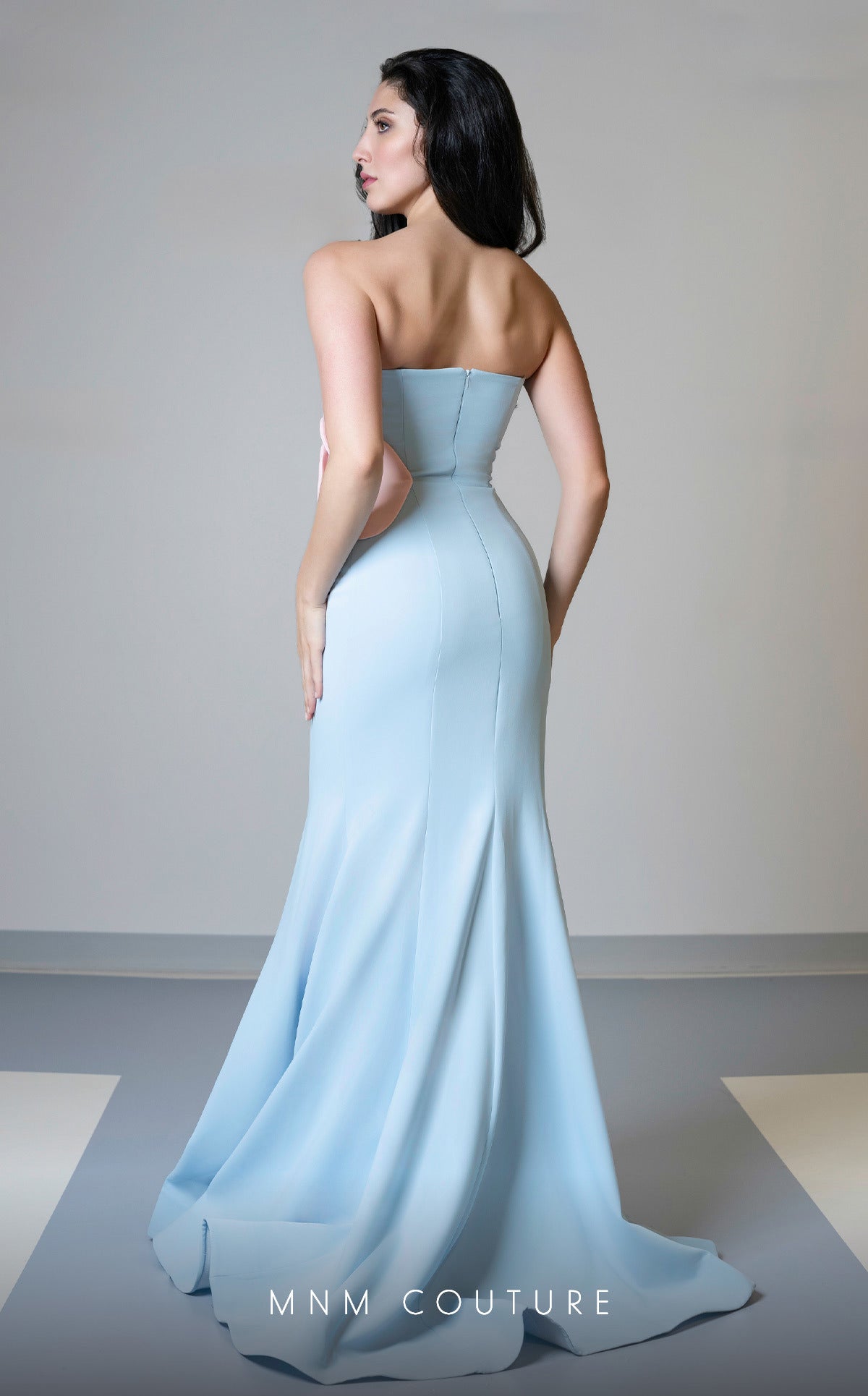 Formal Dresses Prom Fitted Long Formal Mermaid Dress Blue/Pink