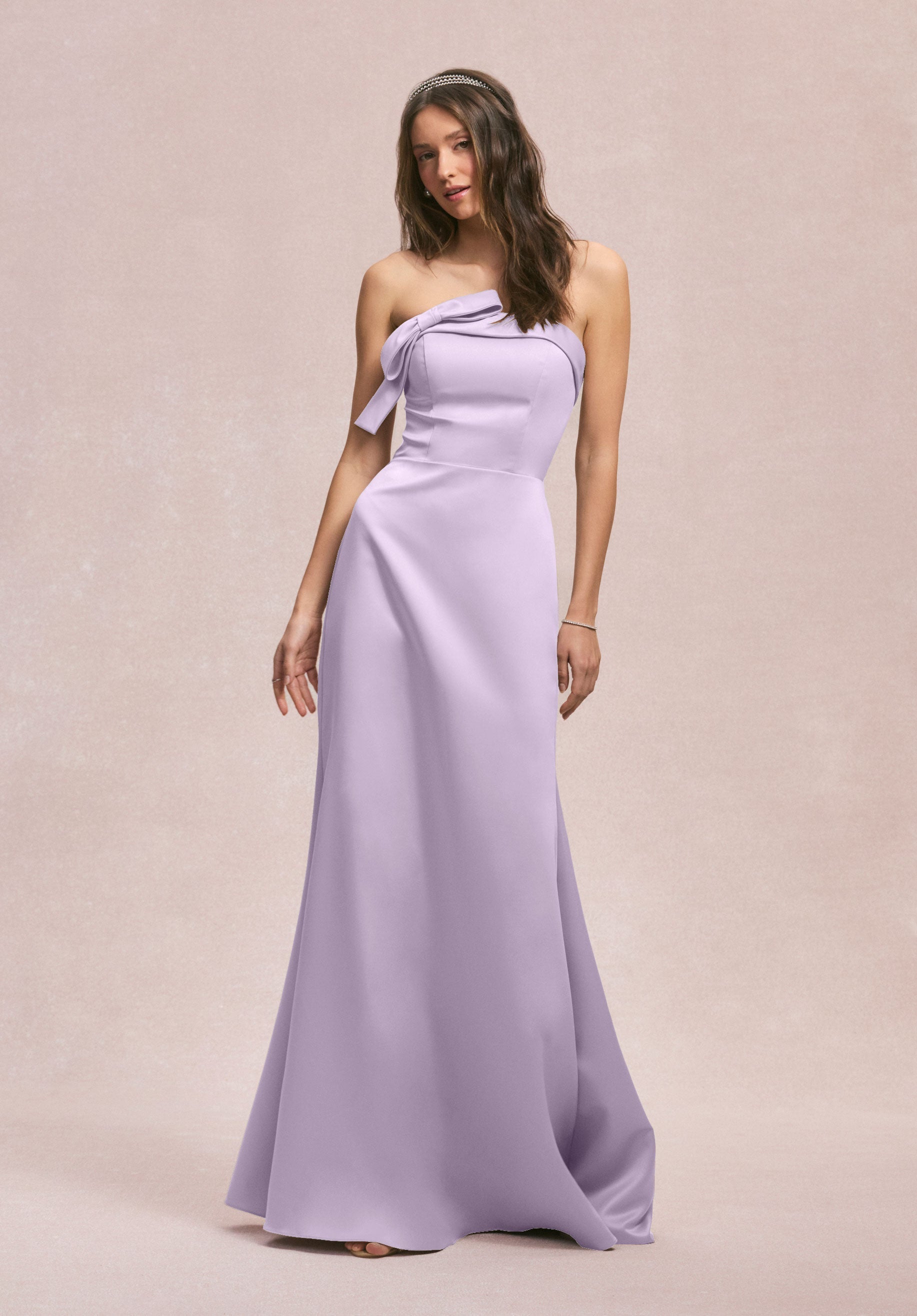 Formal Dresses Evening Long Formal Fitted Dress Violet-Satin-31246-Fitted