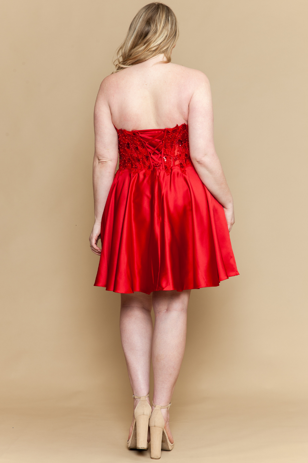 Plus Size Dresses Plus Size A Line Lace Applique Cocktail Dress Red Wine