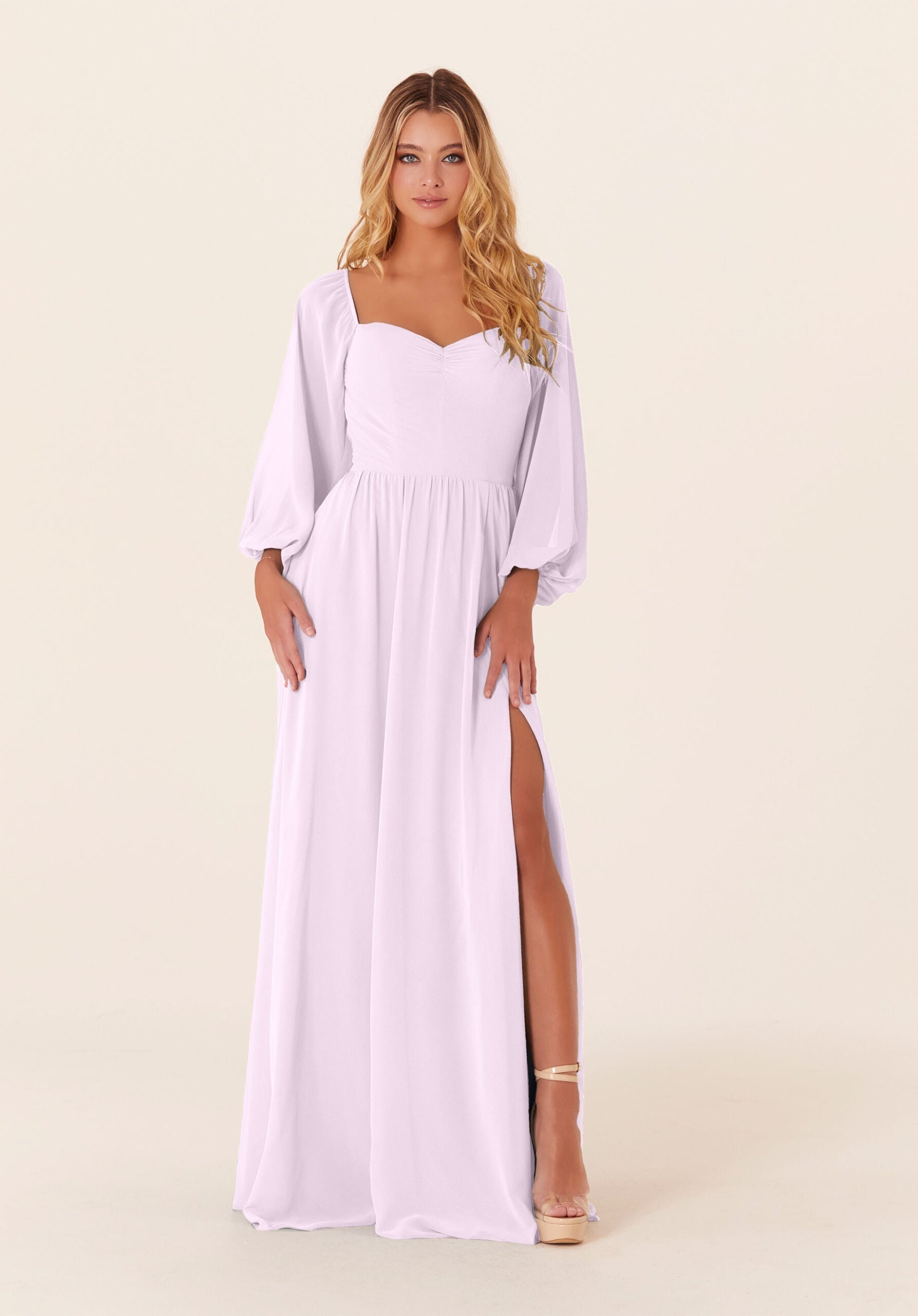 Mother of the Bride Dresses Long Formal A Line Mother of the Bride Dress Wisteria-Chiffon-21830-Pleated