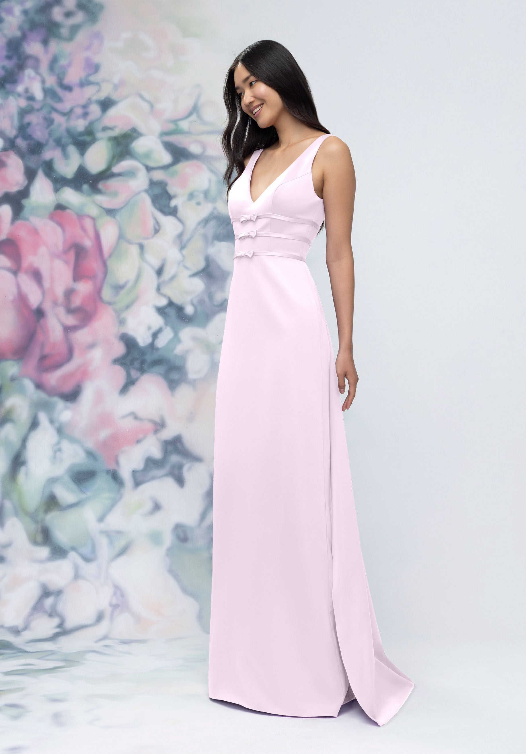 Formal Dresses Long Formal Slit Gown Wisteria-Satin-3030013-Train