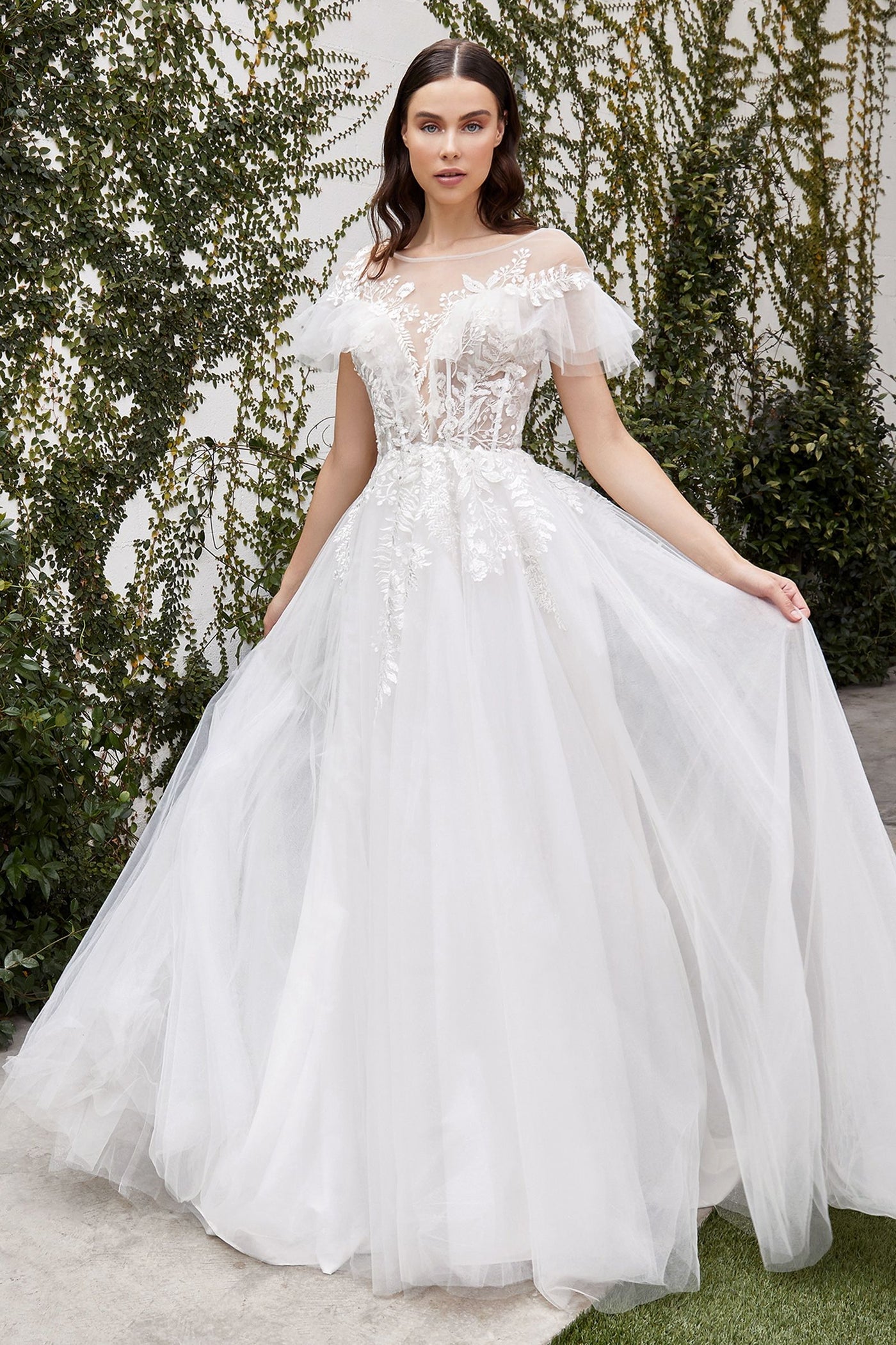 Wedding Dresses Long Formal A Line Wedding Dress Off White