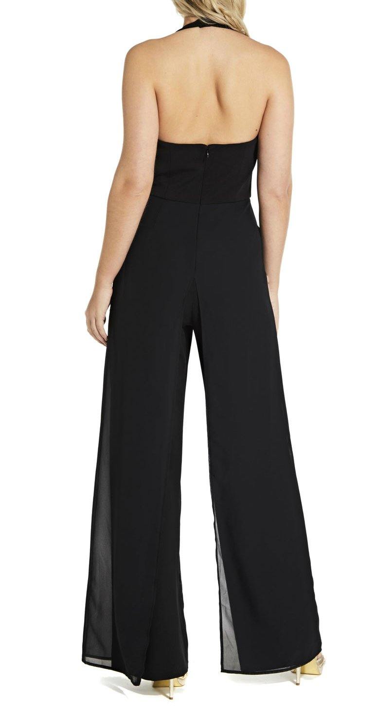 Adrianna Papell Formal Chiffon Jumpsuit - The Dress Outlet Adrianna Papell