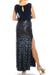 Aidan Mattox Long Formal Blouson Evening Dress - The Dress Outlet