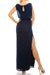 Aidan Mattox Long Formal Chiffon Lace Evening Dress - The Dress Outlet