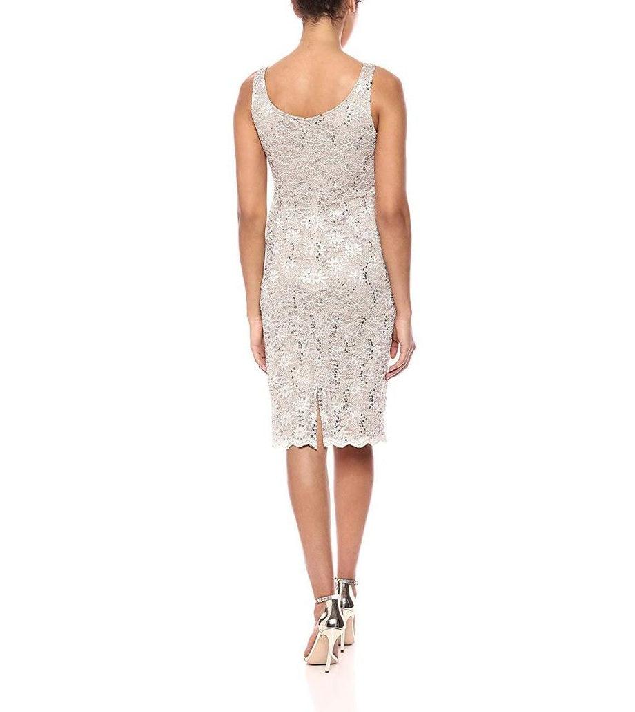 Alex Evenings Sleeveless Short Lace Dress Bolero Jacket - The Dress Outlet Alex Evenings