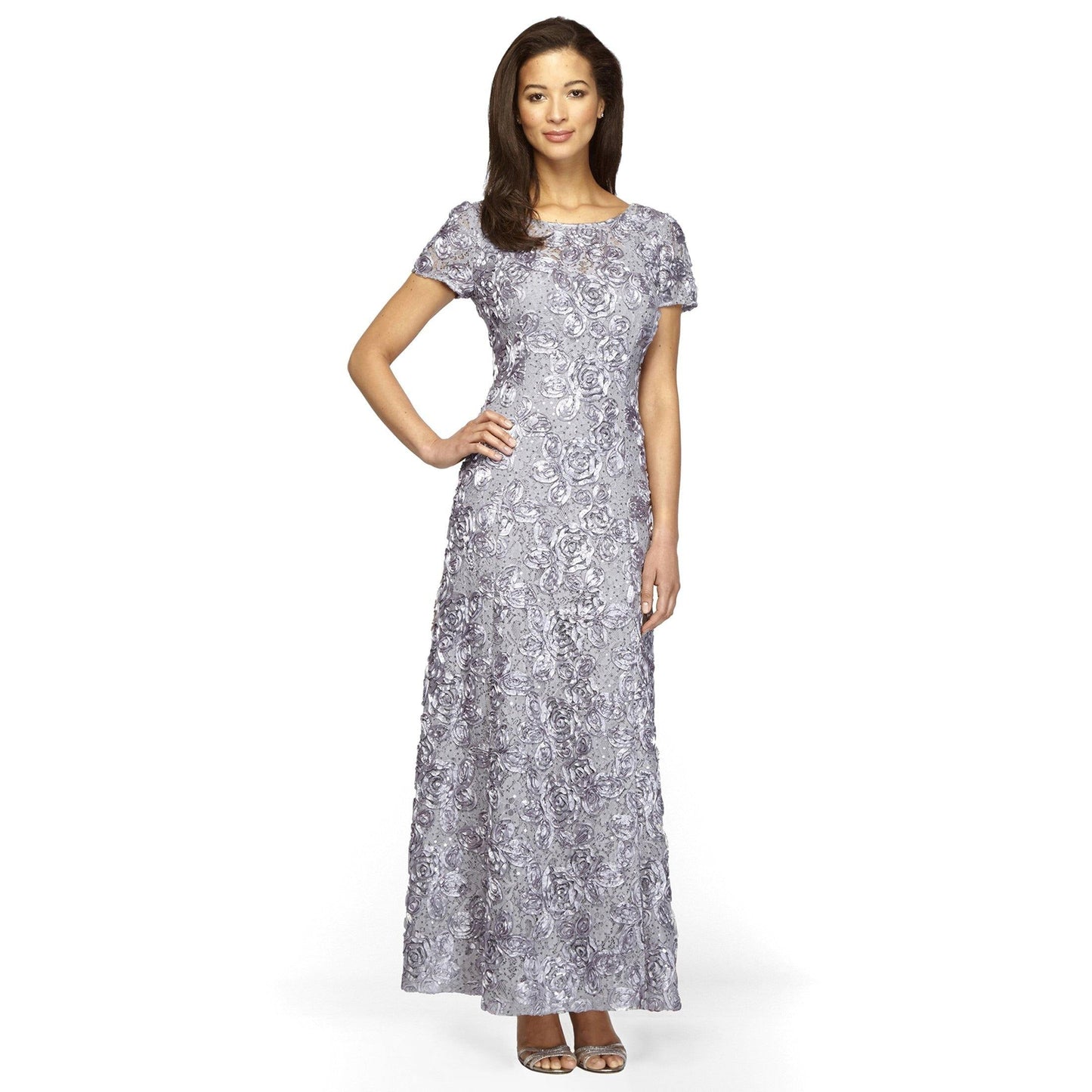 Alex Evenings Long Mother of the Bride Dress 112788 - The Dress Outlet