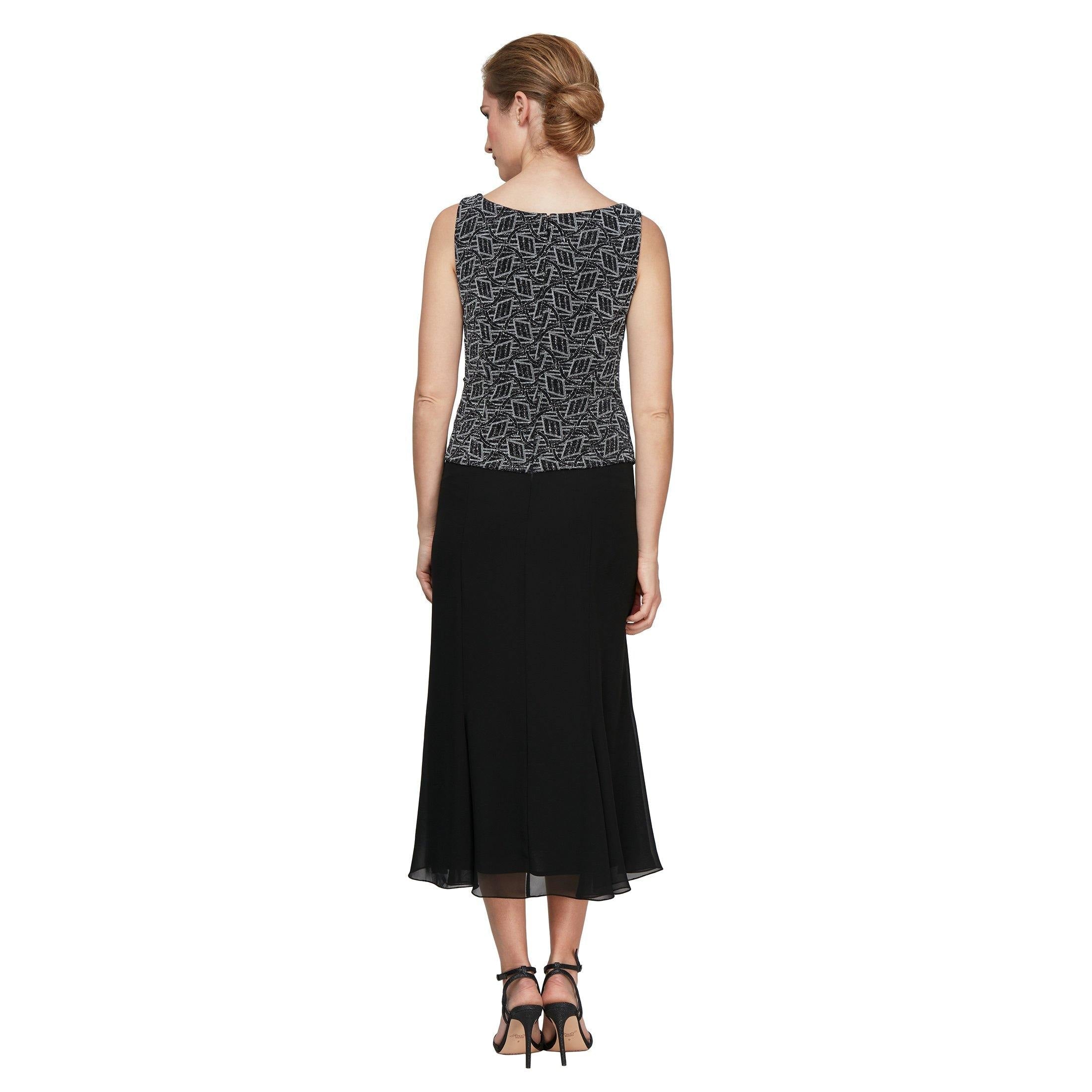 Alex Evenings Tea Length Jacket Dress 8127549 - The Dress Outlet