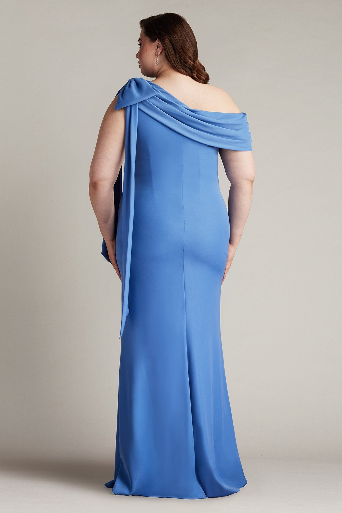 Plus Size Dresses Fitted Formal Plus Size Evening Dress Cadet Blue