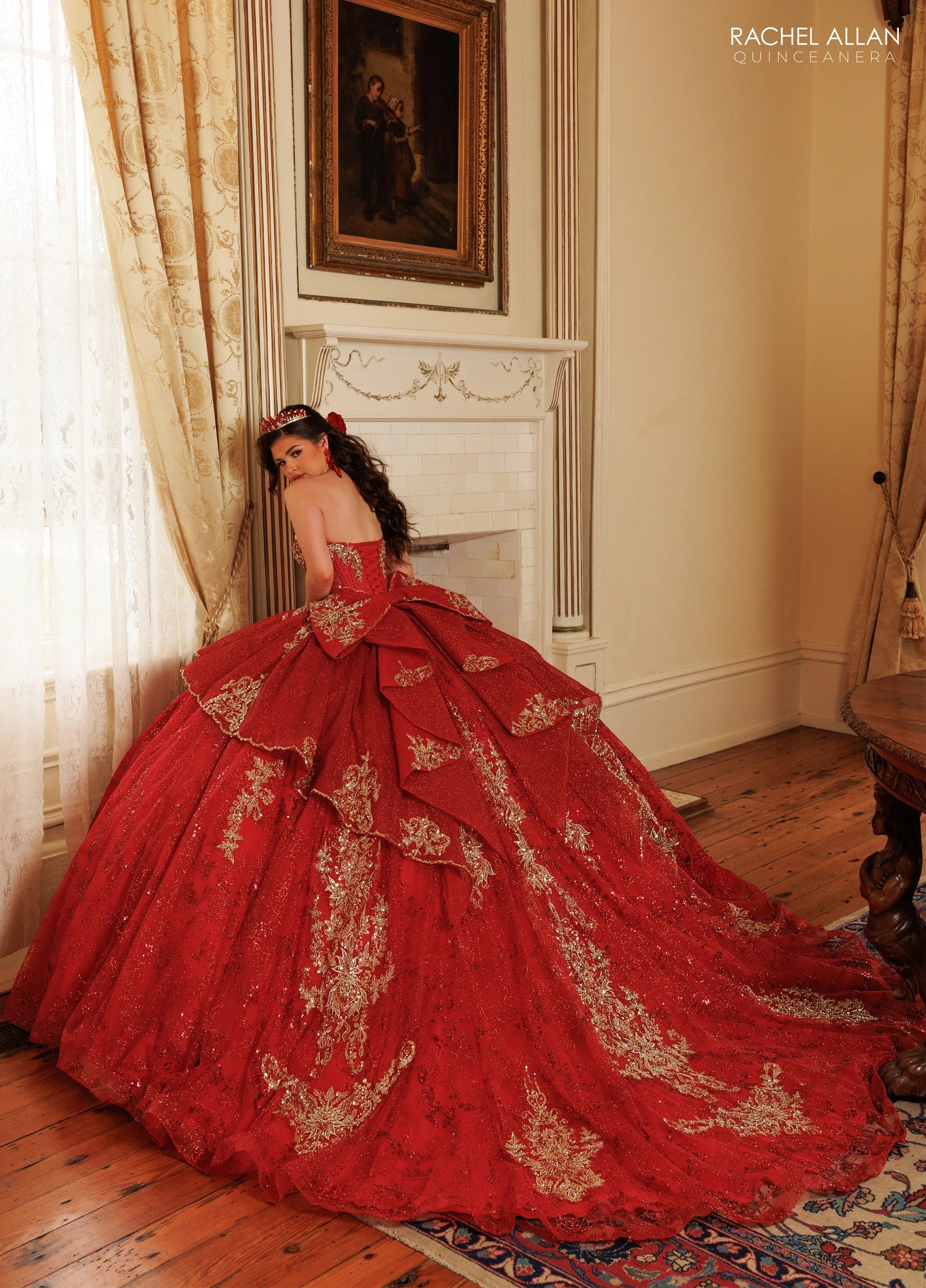 Sweetheart Floor-Length with T in Tulle Quinceañe Ball Gown Rachel Allan RQ3189