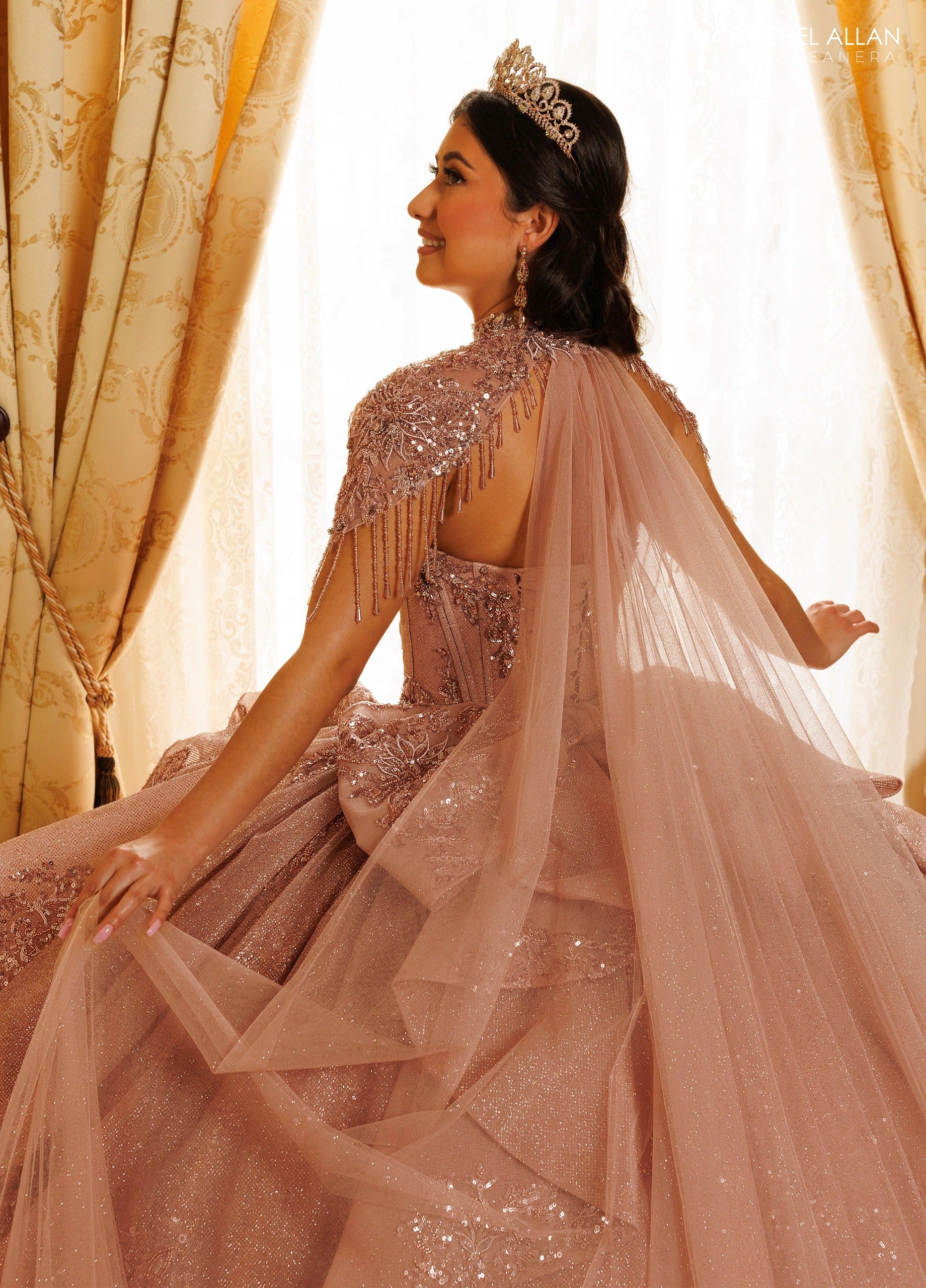 Sweetheart Floor-Length with T in Tulle Quinceañe Ball Gown Rachel Allan RQ3189