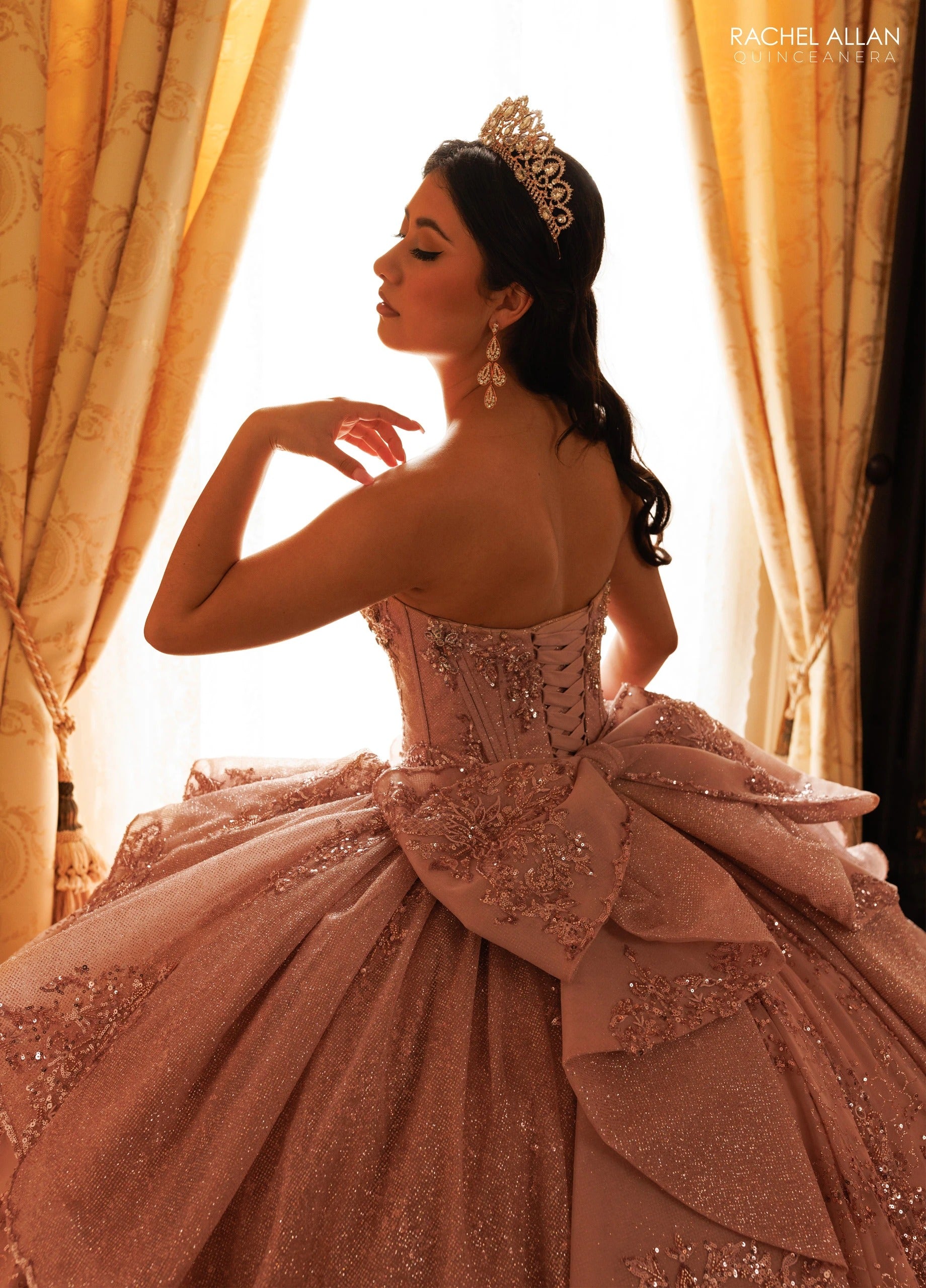 Sweetheart Floor-Length with T in Tulle Quinceañe Ball Gown Rachel Allan RQ3189