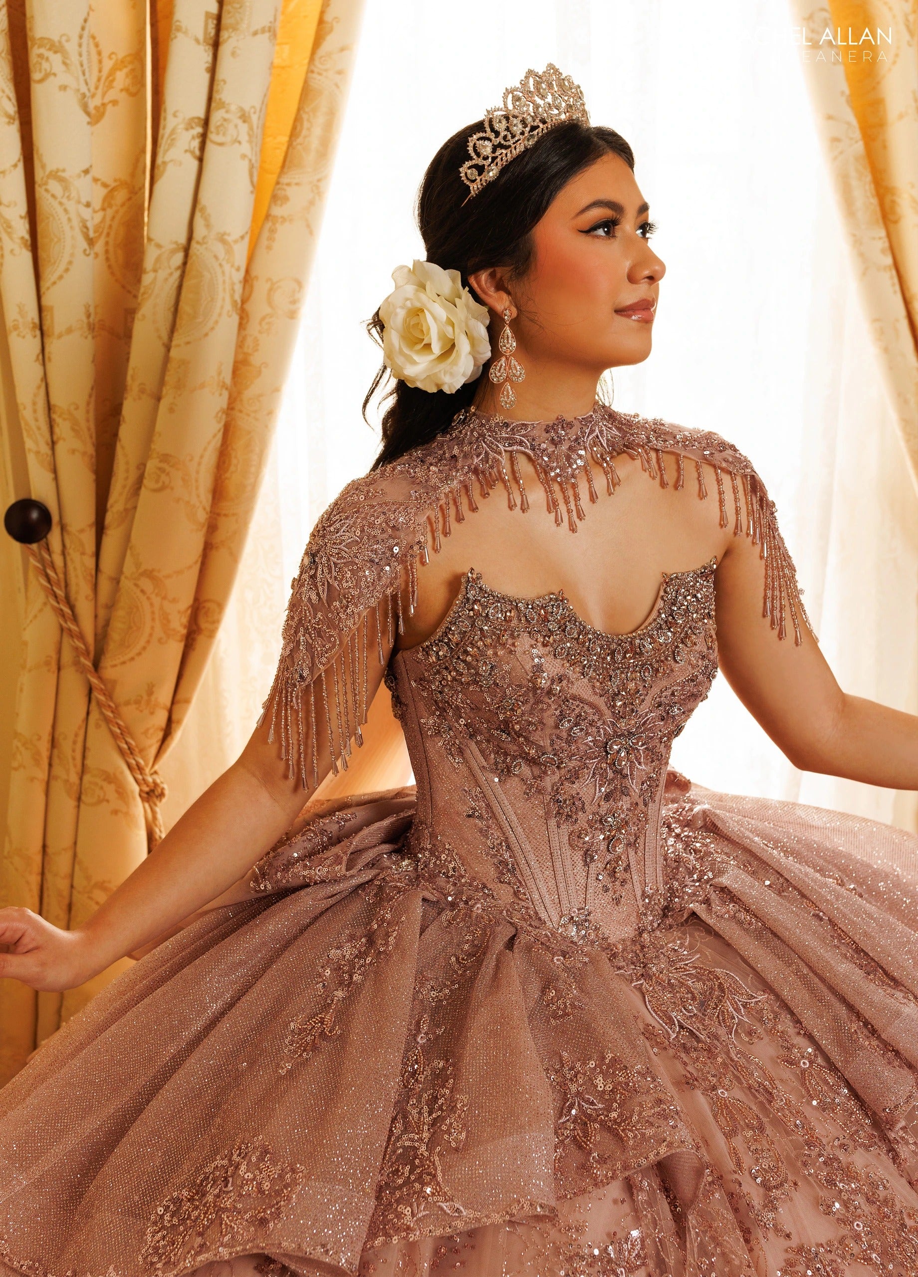 Sweetheart Floor-Length with T in Tulle Quinceañe Ball Gown Rachel Allan RQ3189