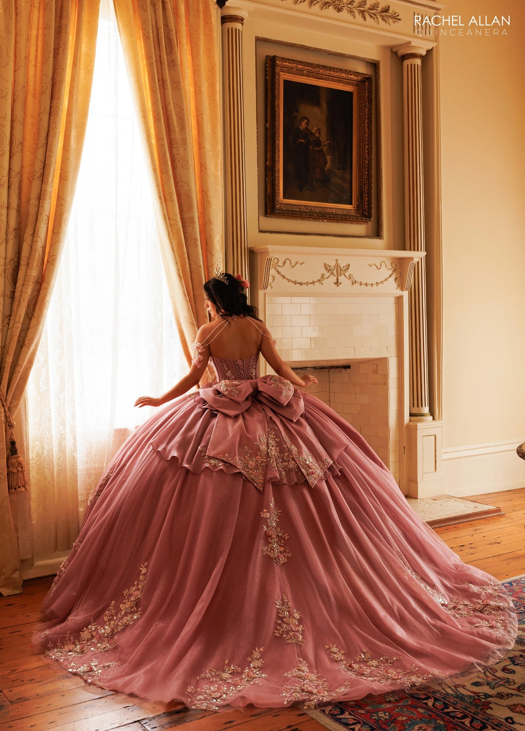 Sweetheart Floor-Length Tulle Quinceañe Ball Gown Rachel Allan RQ3184