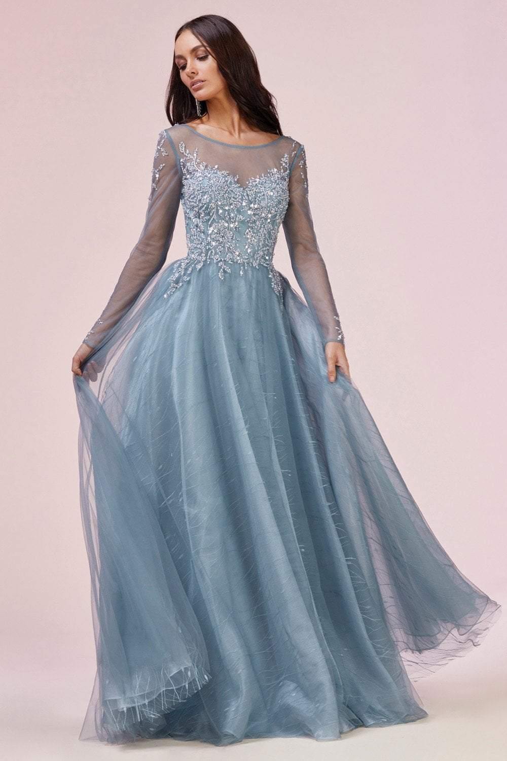Dove Blue Andrea & Leo CDA0552 Formal Long Dress Prom for $329.99 – The ...