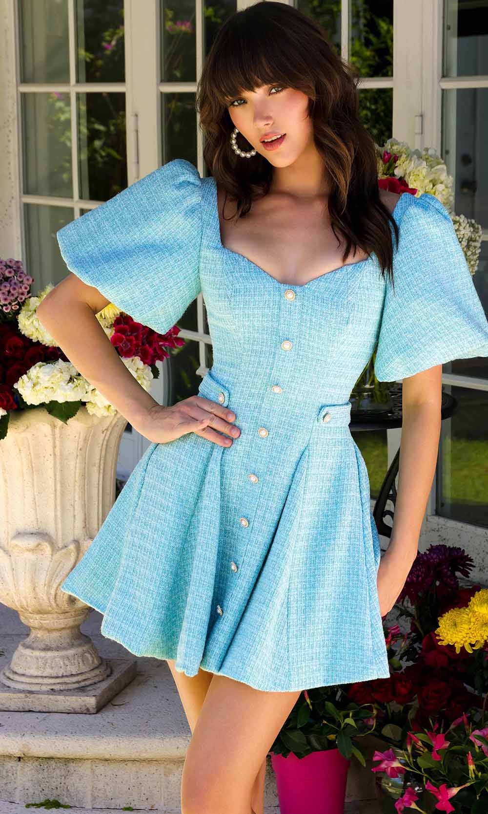 Sweetheart Mini Chiffon Cocktail A-Line Ava Presley AV29805