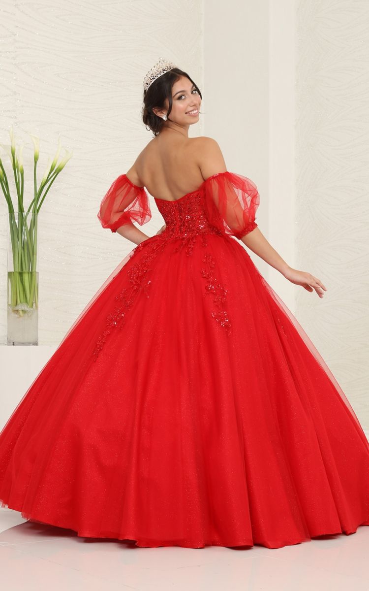 Sweetheart Floor-Length Tulle Prom Ball Gown May Queen LK237