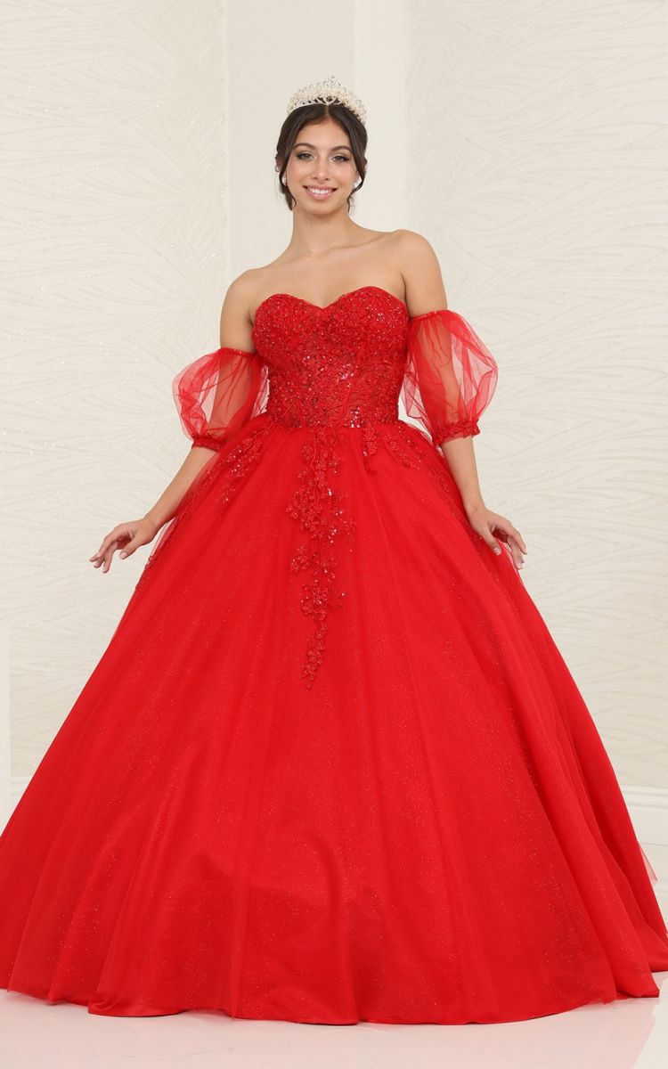 Sweetheart Floor-Length Tulle Prom Ball Gown May Queen LK237