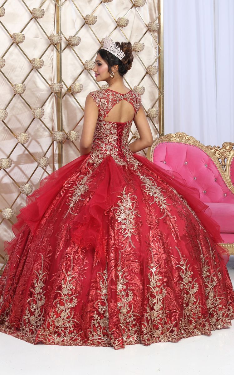 Sweetheart Floor-Length Tulle Quinceañera Ball Gown May Queen LK231
