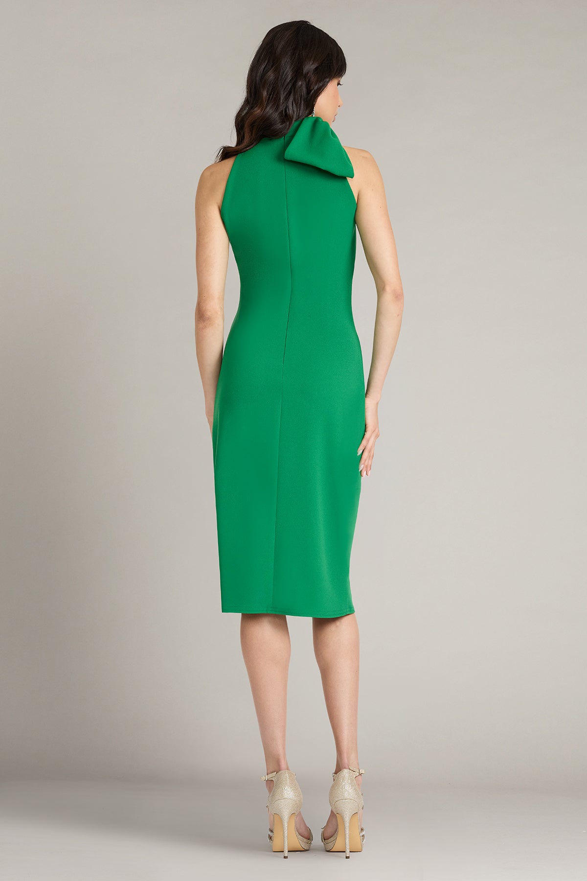 Cocktail Dresses Short Fitted Cocktail Dress Tadashi Shoji BOS23521MX Bamboo