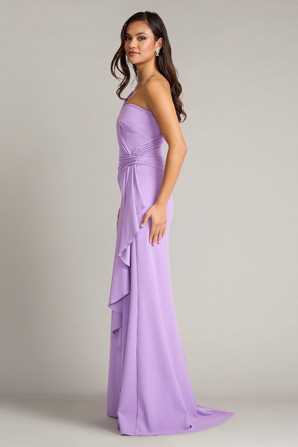 Prom Dresses Long Prom Formal Pleated Dress Tadashi Shoji BOS25147L Purple Haze