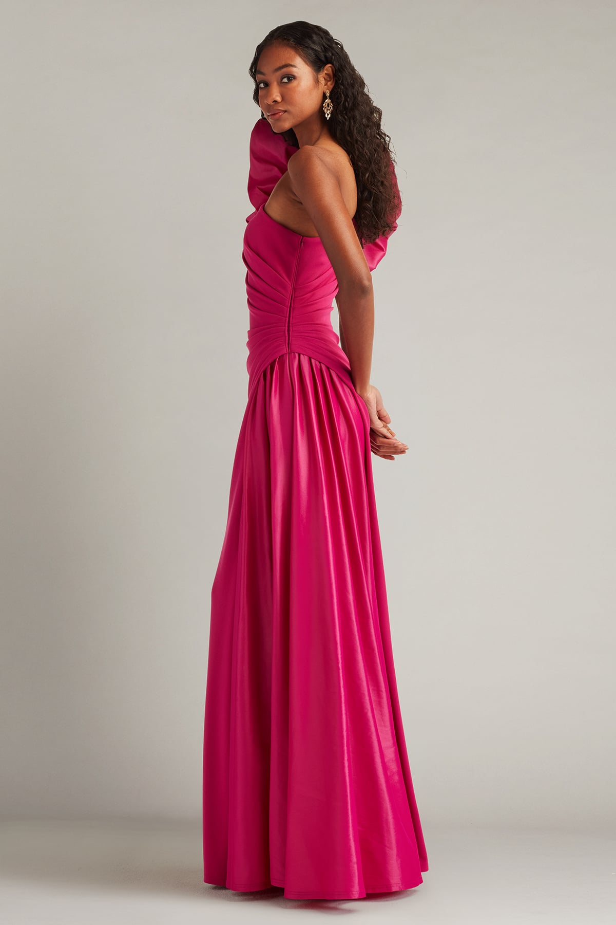 Prom Dresses Long A Line Formal Prom Dress Tadashi Shoji BOS25232L Hibiscus