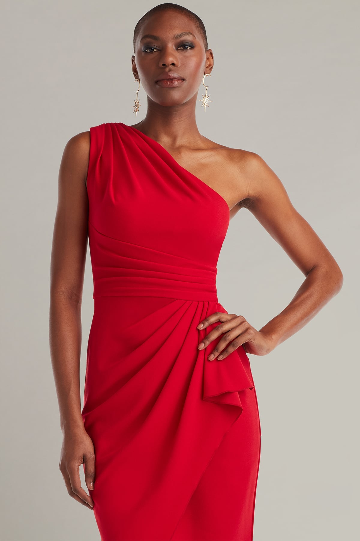 Cocktail Dresses Fitted Pleated Short Cocktail Dress Cherry