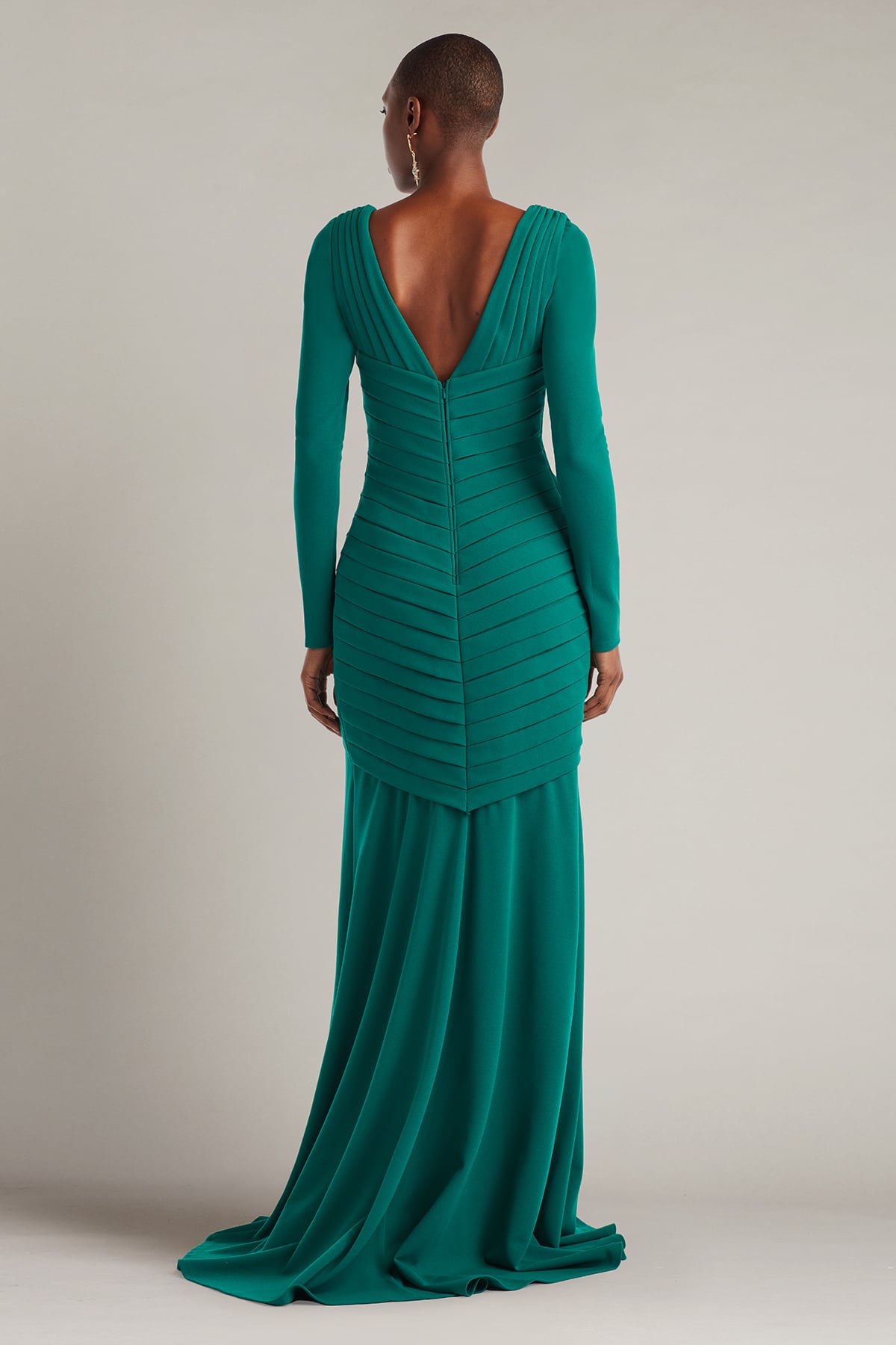 Mother of the Bride Dresses Long Formal Pleated Mother of the Bride Dress Emerald