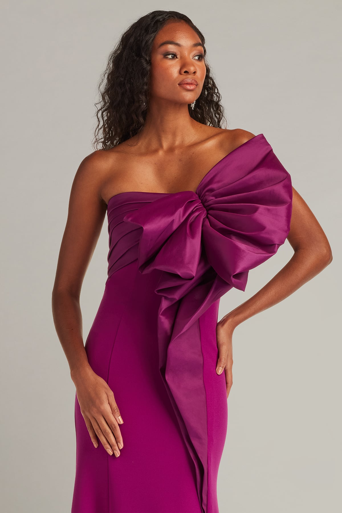 Prom Dresses Long Prom Formal Evening Dress Tadashi Shoji BOS26010L Magenta