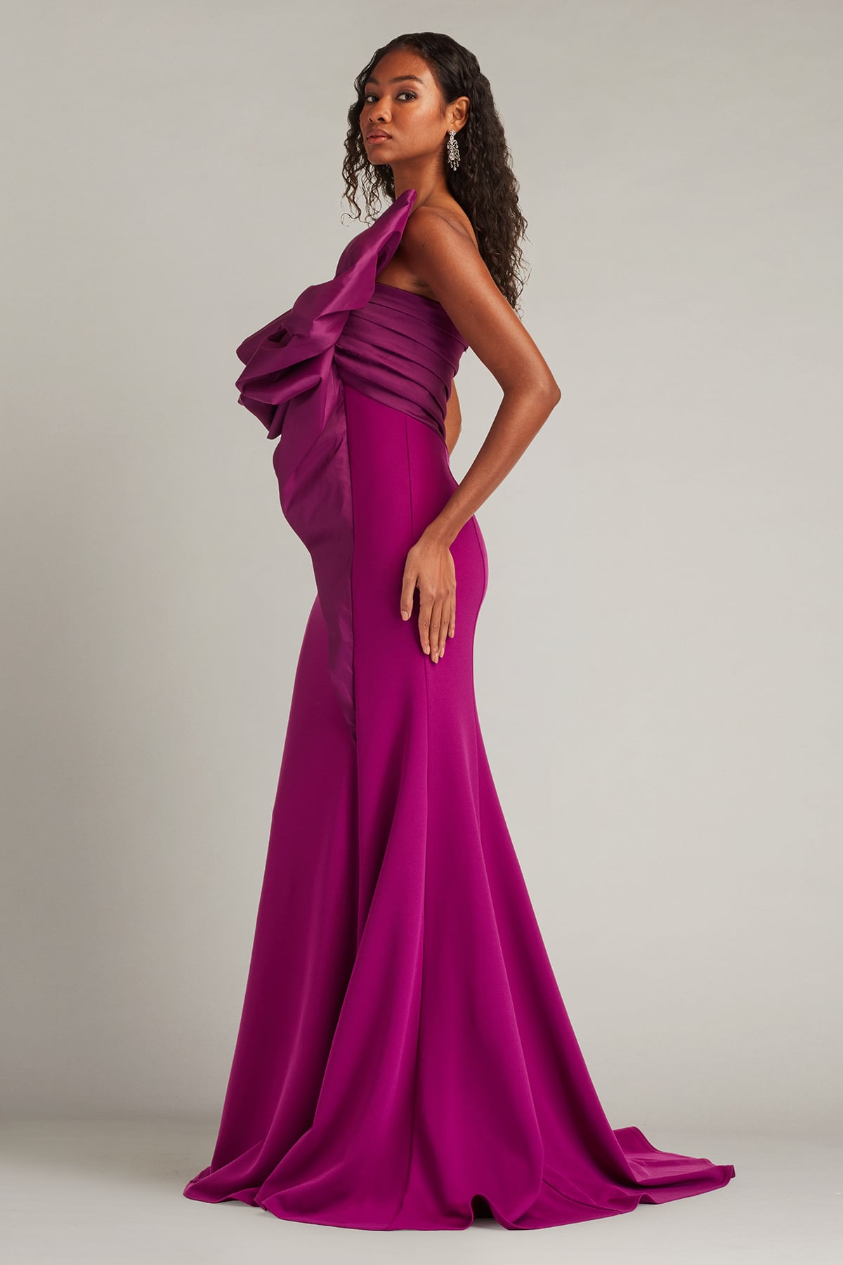 Prom Dresses Long Prom Formal Evening Dress Tadashi Shoji BOS26010L Magenta